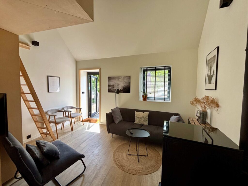 Tiny House mit Kamin in der Polderlandschaft | Tiny House Beach Main Image